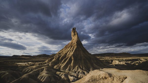 La Castildetierra photography, Bardenas Desert Spain, fairy chimney landscape, dramatic desert photography, nature photography art, fine art desert print, moody sky photography, limited edition landscape print, storm clouds photography, iconic Spanish desert landmark, natural sculpture photograph, desert photography artwork, geological wonder print, fine art nature photo, art for modern homes, luxury wall art landscapes, Spain nature landscapes, Bardenas Reales fine art print, atmospheric photography print, natural wonders photography, Bardenas Desert, Castildetierra, Spanish desert, fairy chimney, natural monument Spain, geological formations, dramatic landscapes, desert photography, fine art photography, travel photography, stormy sky, autumn landscape, erosion formations, iconic Spain landmarks, rugged landscapes, outdoor photography, cloudscape, nature art, desert prints, #olipix_oneartpix